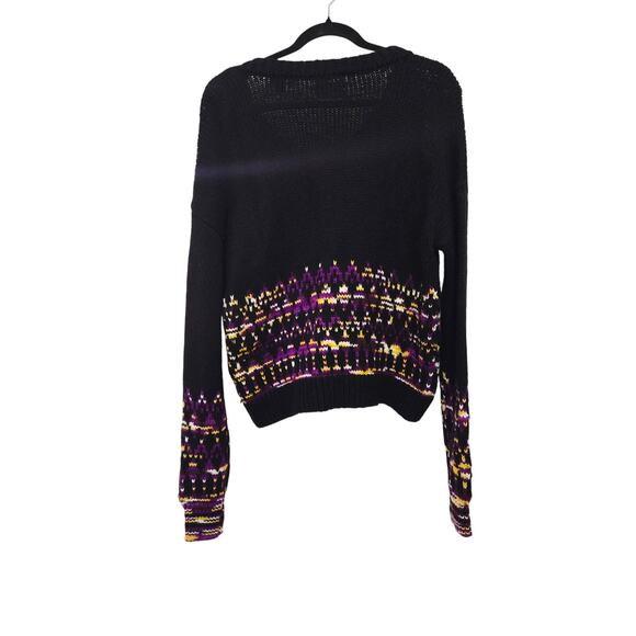 Scotch & Soda Gorgeous Metallic Fair Isle Cozy V Neck Knit Sweater | XL - Picture 2 of 9